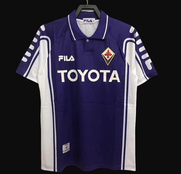 Retro 99/00 Fiorentina Home Soccer Jersey