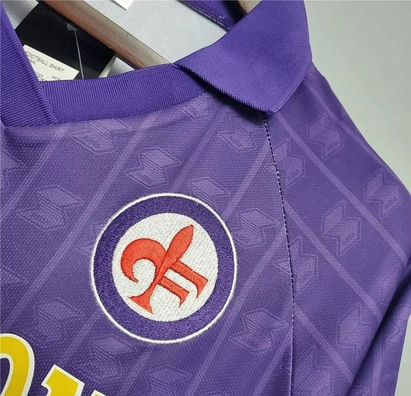 Retro 89/90 Fiorentina Home Soccer Jersey - Image 9