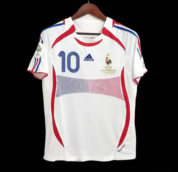Retro 2006 France Away Soccer Jersey With 06 World Cup Patch