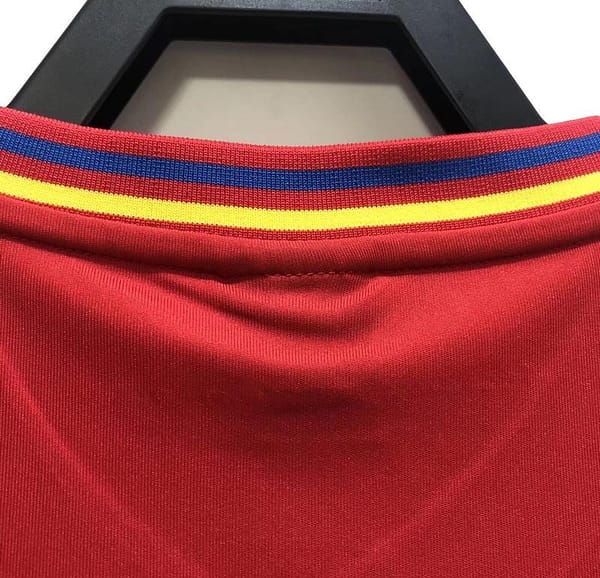 Retro 1990 Colombia Away Red Soccer Jersey - Image 2