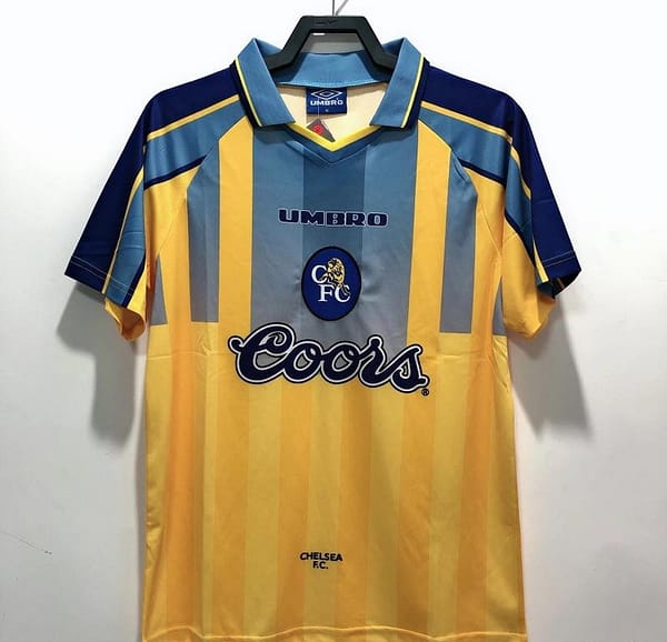 Retro 95/97 Chelsea Away Yellow Soccer Jersey