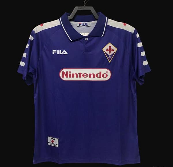 Retro 98/99 Fiorentina Home Soccer Jersey