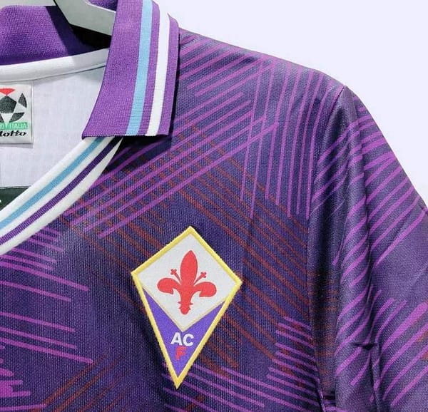 Retro 92/93 Fiorentina Home Soccer Jersey - Image 6