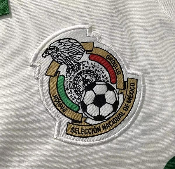 Retro 1995 Mexico Away White Soccer Jersey - Image 7