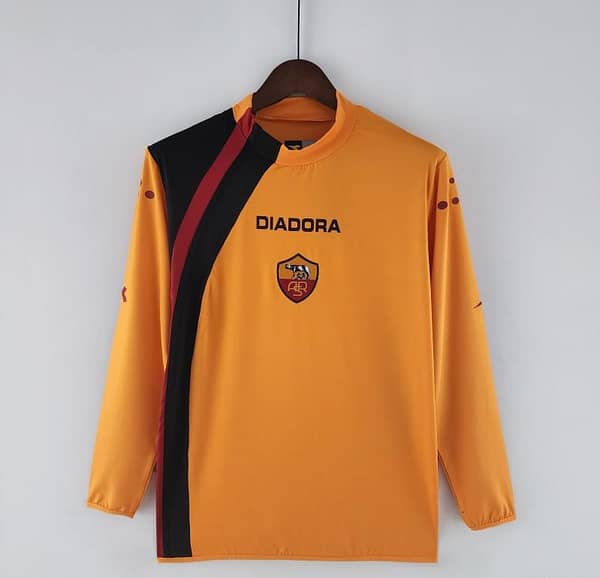 Retro 05/06 Long Sleeve Roma Home Soccer Jersey