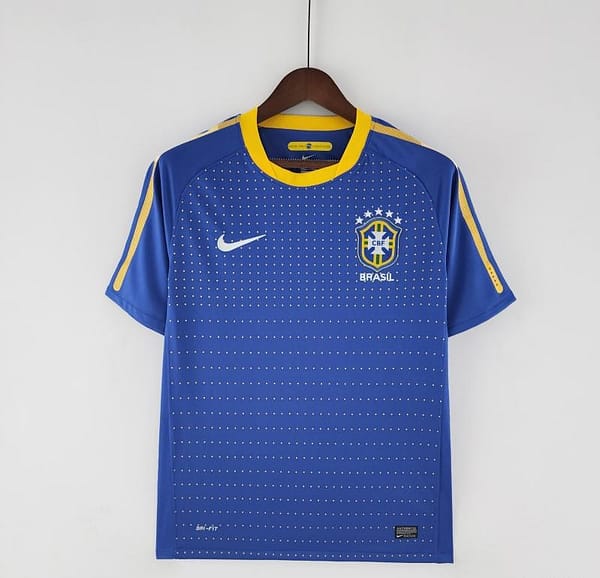 Retro 2010 Brazil Away Soccer Jersey