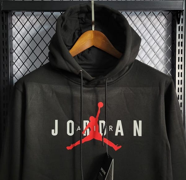 2022 NBA Jordan Men's And Women's Hoodie Black - Image 6