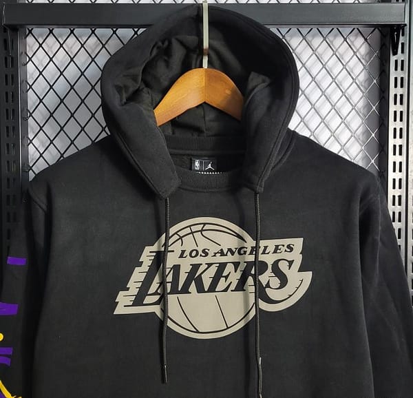 2022 NBA Men's And Women's Hoodie Black - Image 7