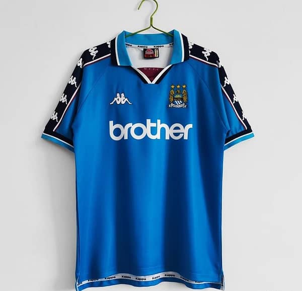 Retro 1997/99 Manchester City Home Soccer Jersey