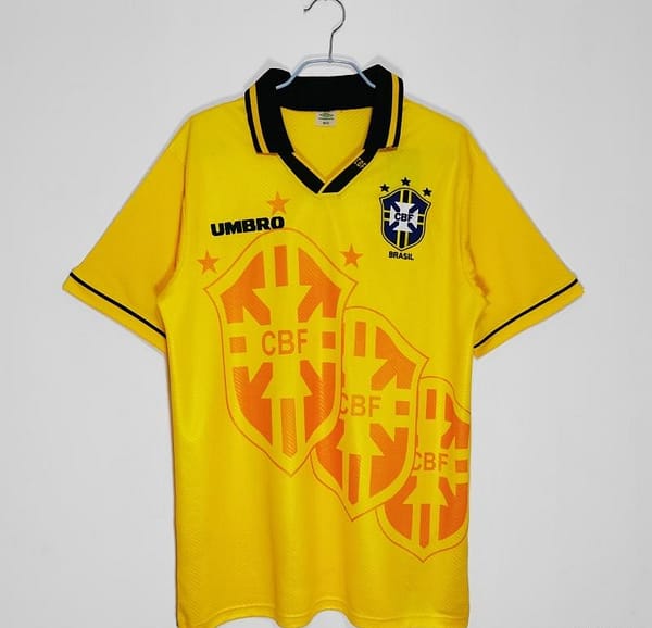Retro 1993/94 Brazil Home Soccer Jersey