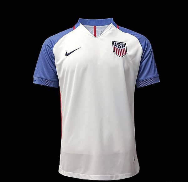 Retro 2016 USA Home Soccer Jersey