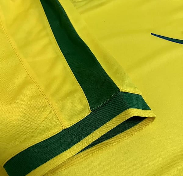 Retro 1997 Brazil Home Soccer Jersey - Image 3