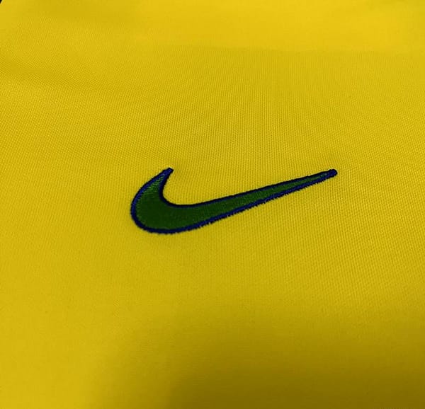 Retro 1997 Brazil Home Soccer Jersey - Image 8