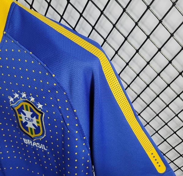 Retro 2010 Brazil Away Soccer Jersey - Image 6