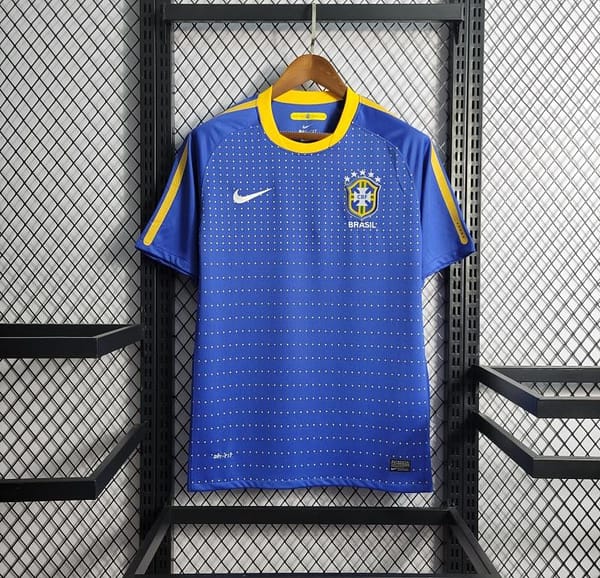Retro 2010 Brazil Away Soccer Jersey - Image 11