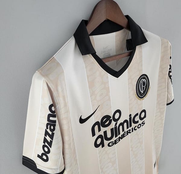 Retro 2010 Corinthians 100th Anniversary Beige Jersey - Image 11