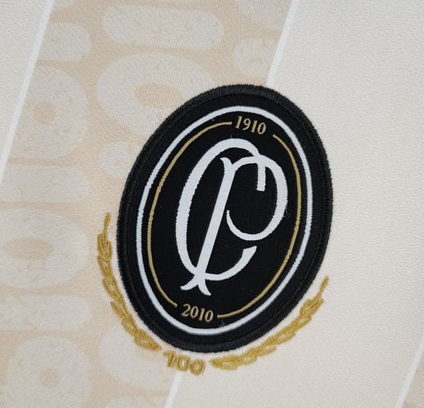 Retro 2010 Corinthians 100th Anniversary Beige Jersey - Image 12