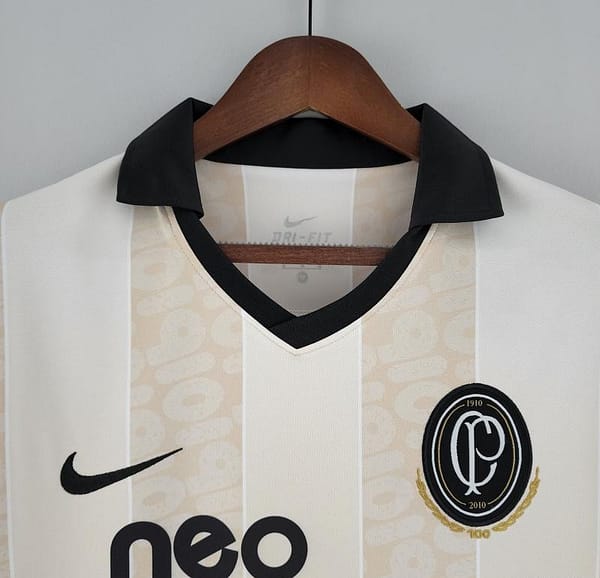 Retro 2010 Corinthians 100th Anniversary Beige Jersey - Image 13