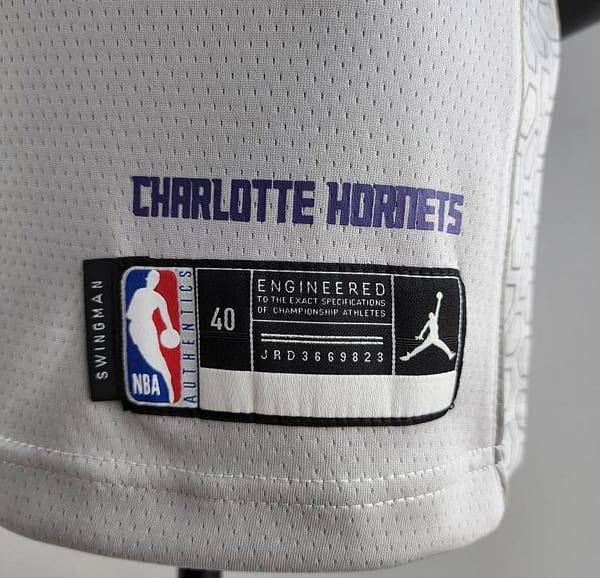 2019 NBA Oubre Jr. #12 Charlotte Hornets Grey Jersey - Image 2