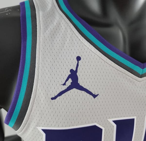 2019 NBA Oubre Jr. #12 Charlotte Hornets Grey Jersey - Image 5
