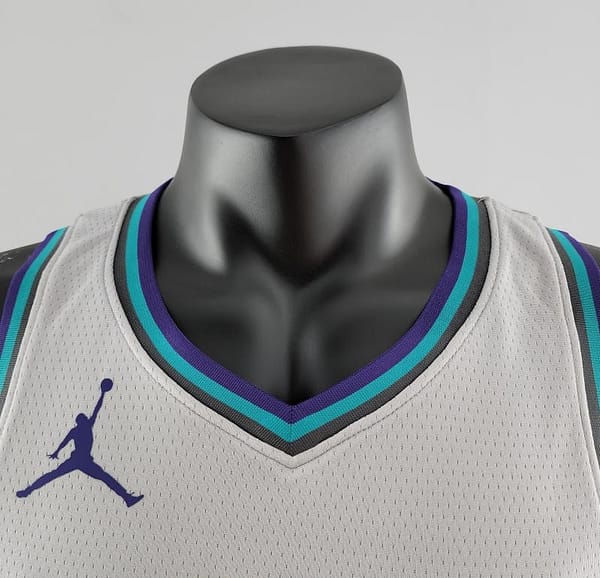 2019 Ball #1 Charlotte Hornets Grey NBA Jersey - Image 7