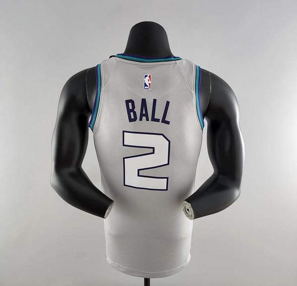 2019 Ball#2 Charlotte Hornets Grey NBA Jersey - Image 10