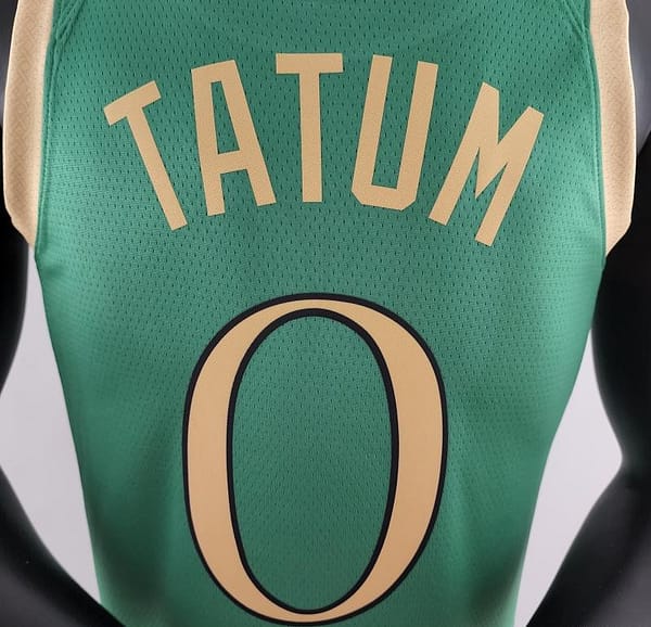 2020 Tatum #0 Boston Celtics City Edition Green NBA Jersey - Image 3