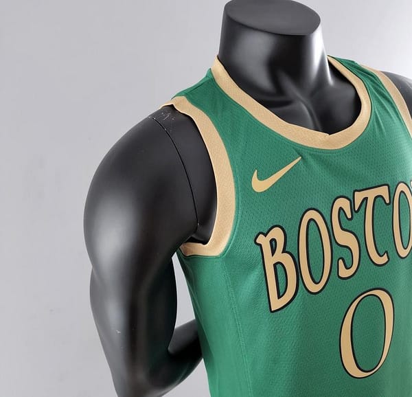 2020 Tatum #0 Boston Celtics City Edition Green NBA Jersey - Image 6