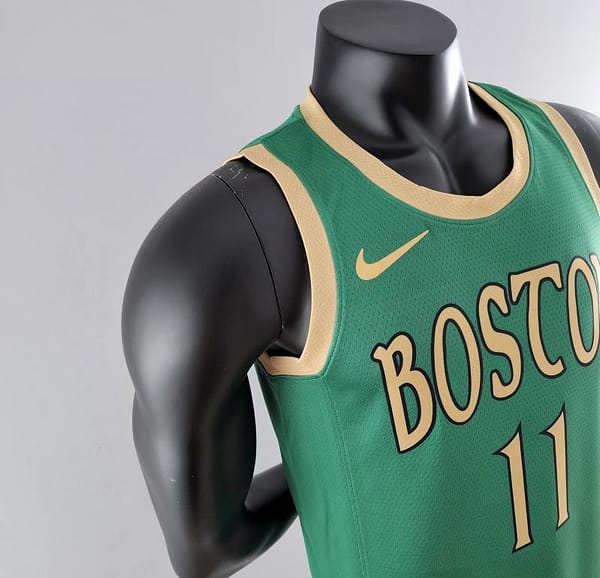 2020 IRVING #11 Boston Celtics City Edition Green NBA Jersey - Image 3