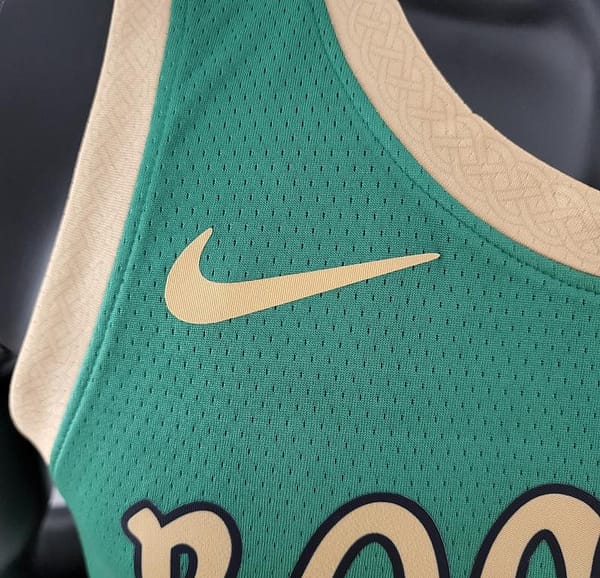 2020 IRVING #11 Boston Celtics City Edition Green NBA Jersey - Image 4