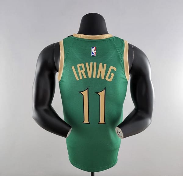 2020 IRVING #11 Boston Celtics City Edition Green NBA Jersey - Image 8