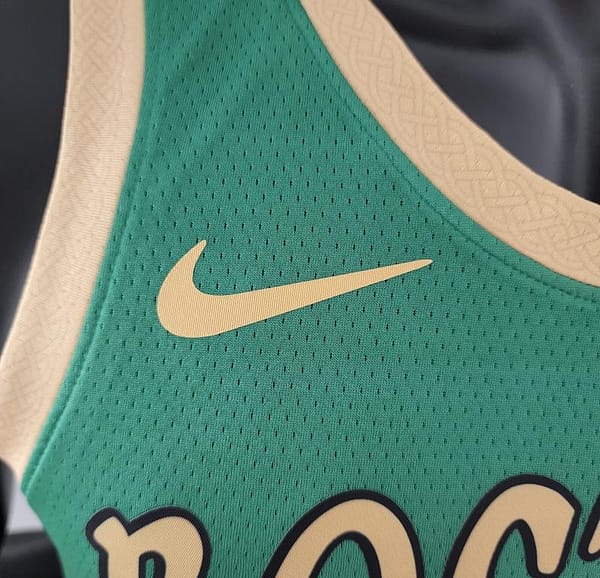 2020 BROWN#7 Boston Celtics City Edition Green NBA Jersey - Image 3