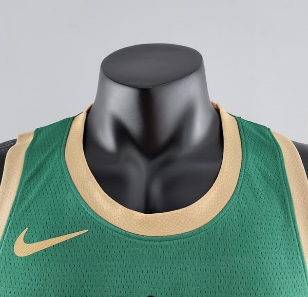 2020 BROWN#7 Boston Celtics City Edition Green NBA Jersey - Image 4