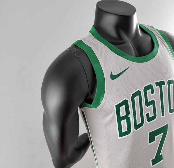 BROWN#7 Boston Celtics Grey NBA Jersey - Image 5