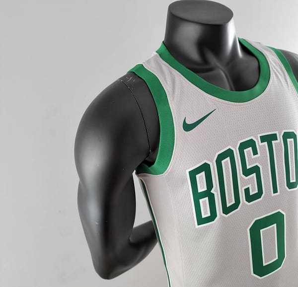 Tatum#0 Boston Celtics Grey NBA Jersey - Image 4