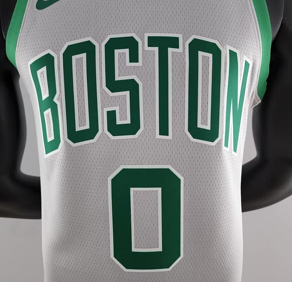 Tatum#0 Boston Celtics Grey NBA Jersey - Image 7