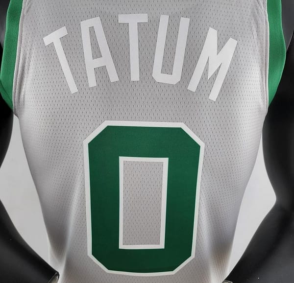 Tatum#0 Boston Celtics Grey NBA Jersey - Image 8