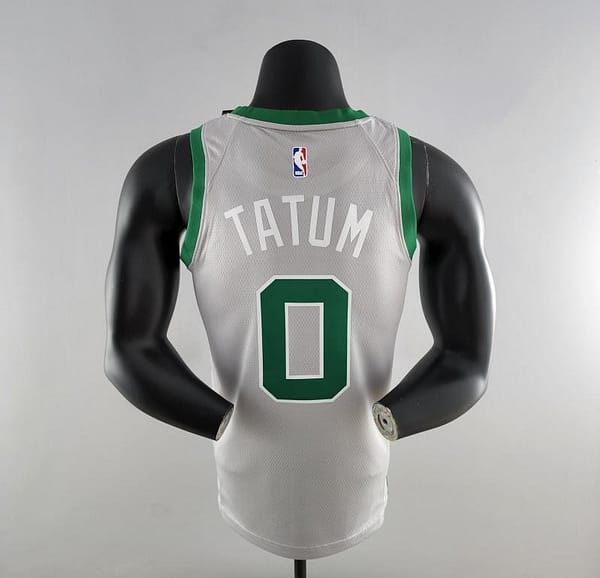 Tatum#0 Boston Celtics Grey NBA Jersey - Image 9
