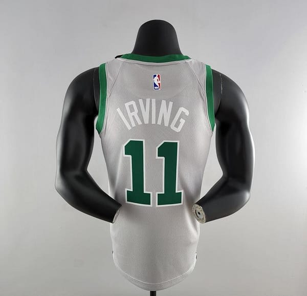 IRVING#11 Boston Celtics Grey NBA Jersey - Image 4
