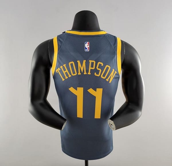 2018 HOMPSON #11 Golden State Warriors Grey NBA Jersey - Image 5