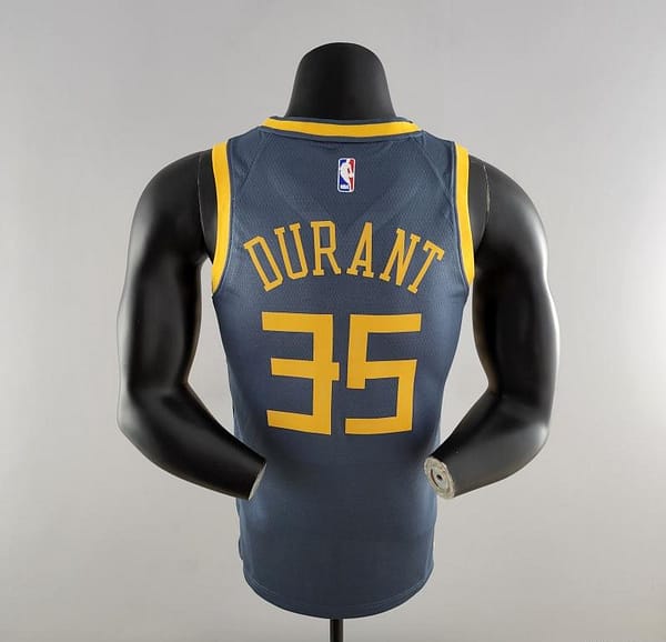 2018 DURANT #35 Golden State Warriors Grey NBA Jersey - Image 4