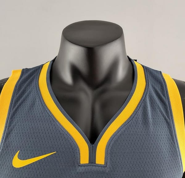 2018 WIGGINS #22 Golden State Warriors Grey NBA Jersey - Image 6