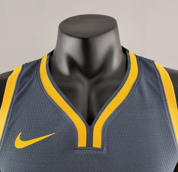 2018 Curry#30 Golden State Warriors Grey NBA Jersey - Image 9