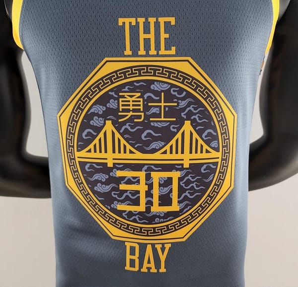 2018 Curry#30 Golden State Warriors Grey NBA Jersey - Image 10