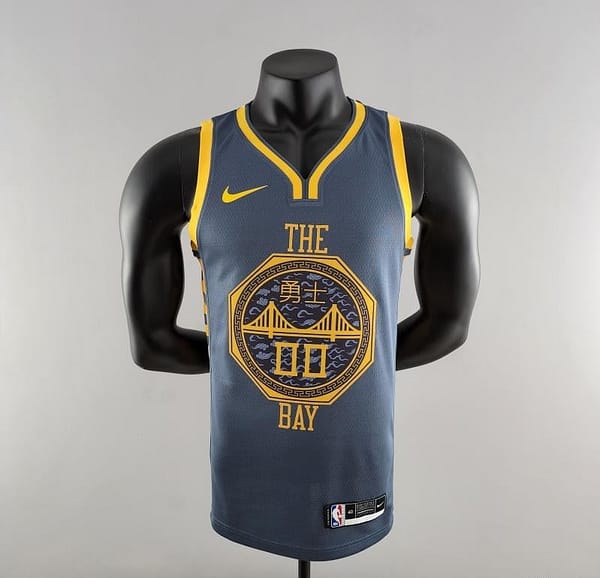2018 KUMINGA#00 Golden State Warriors Grey NBA Jersey