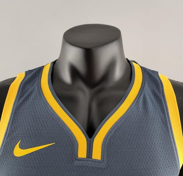 2018 KUMINGA#00 Golden State Warriors Grey NBA Jersey - Image 6