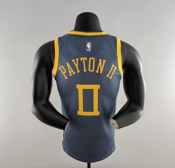 2018 PAYTON II#0 Golden State Warriors Grey NBA Jersey - Image 3