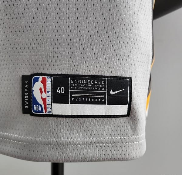 2018 JAMES #23 Cleveland Cavaliers Grey NBA Jersey - Image 5