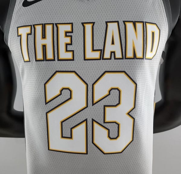 2018 JAMES #23 Cleveland Cavaliers Grey NBA Jersey - Image 10