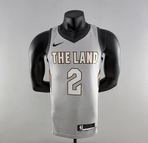 2018 Irving #2 Cleveland Cavaliers Grey NBA Jersey